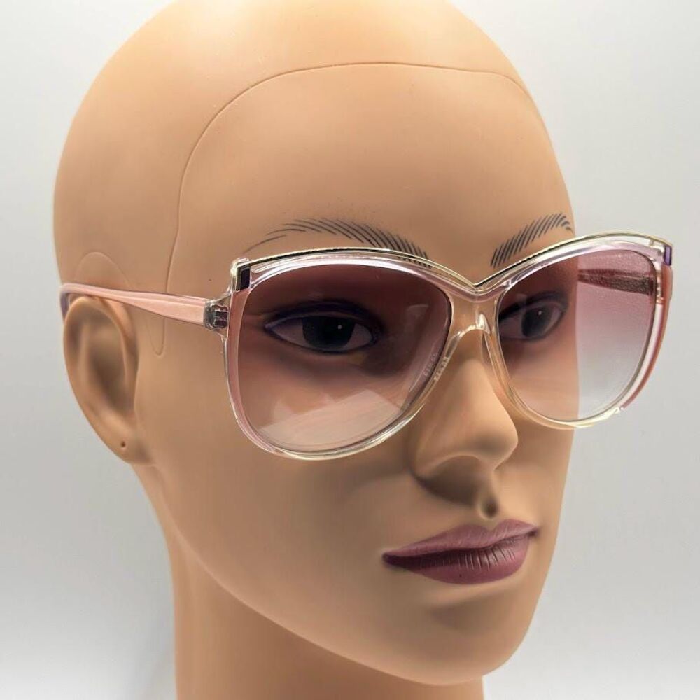 Vintage NOS 1990 Ladies Eyeglass Frames with New Lenses Pink Oversize Monochrome
